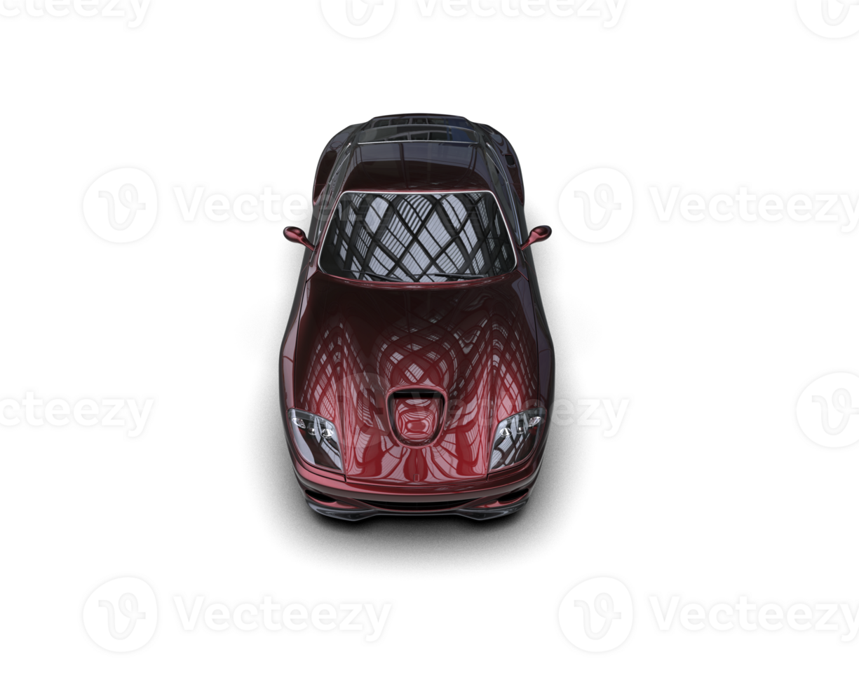 Realistic sport car isolated on background. 3d rendering - illustration png