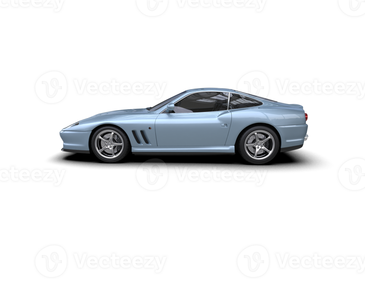 Realistic sport car isolated on background. 3d rendering - illustration png