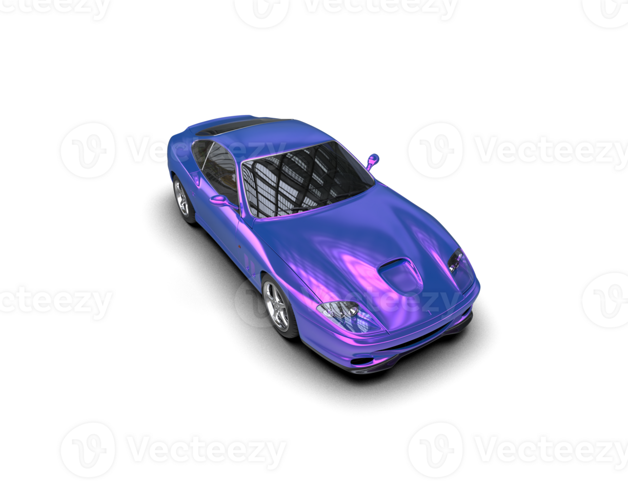 Realistic sport car isolated on background. 3d rendering - illustration png