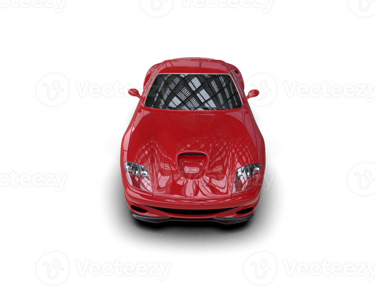 Realistic sport car isolated on background. 3d rendering - illustration png