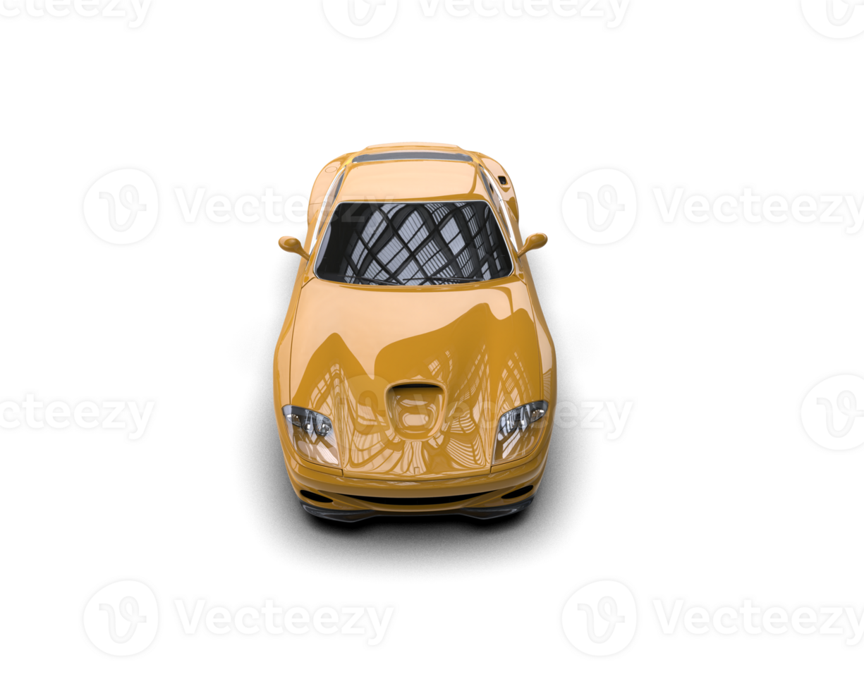 Realistic sport car isolated on background. 3d rendering - illustration png