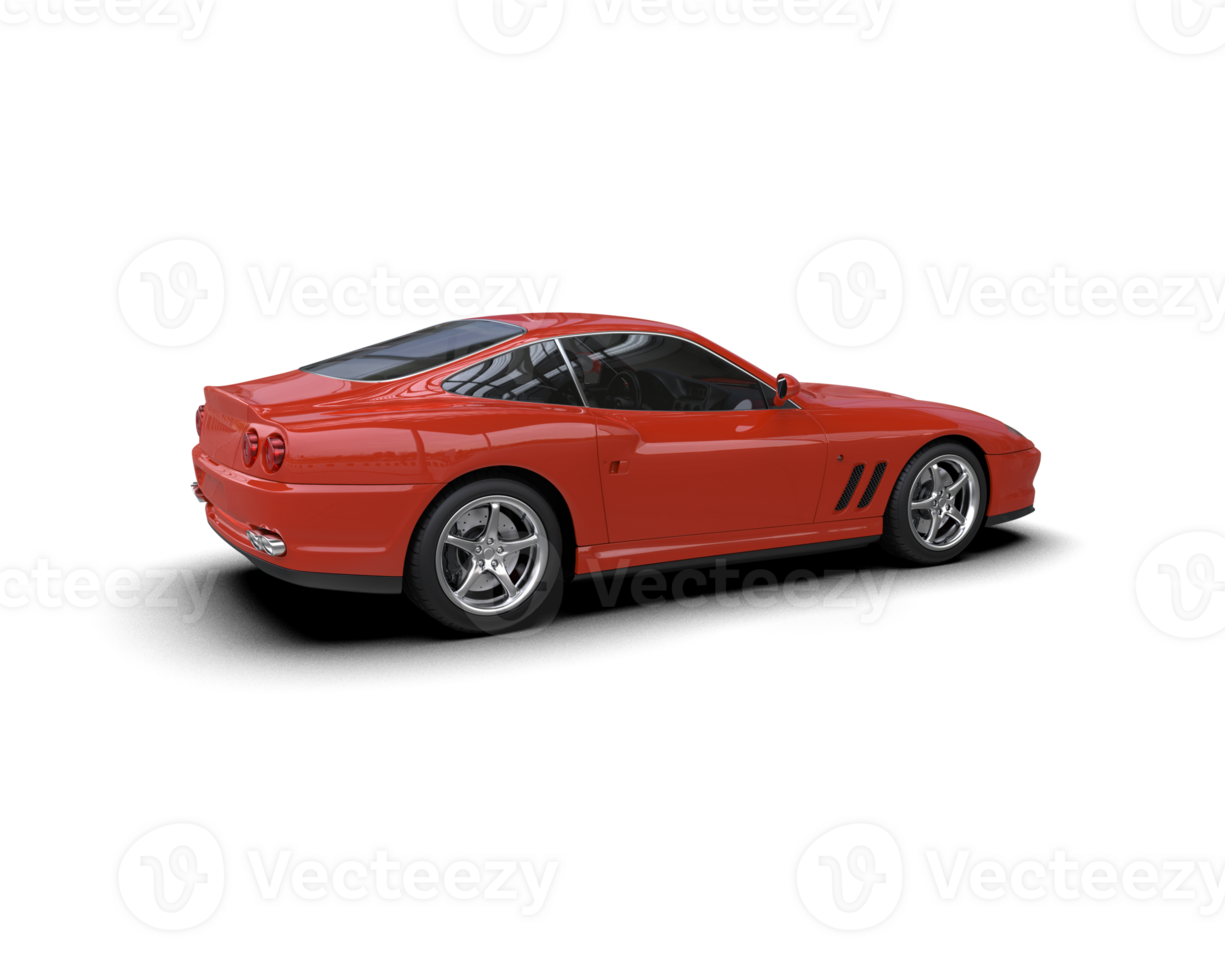 Realistic sport car isolated on background. 3d rendering - illustration png
