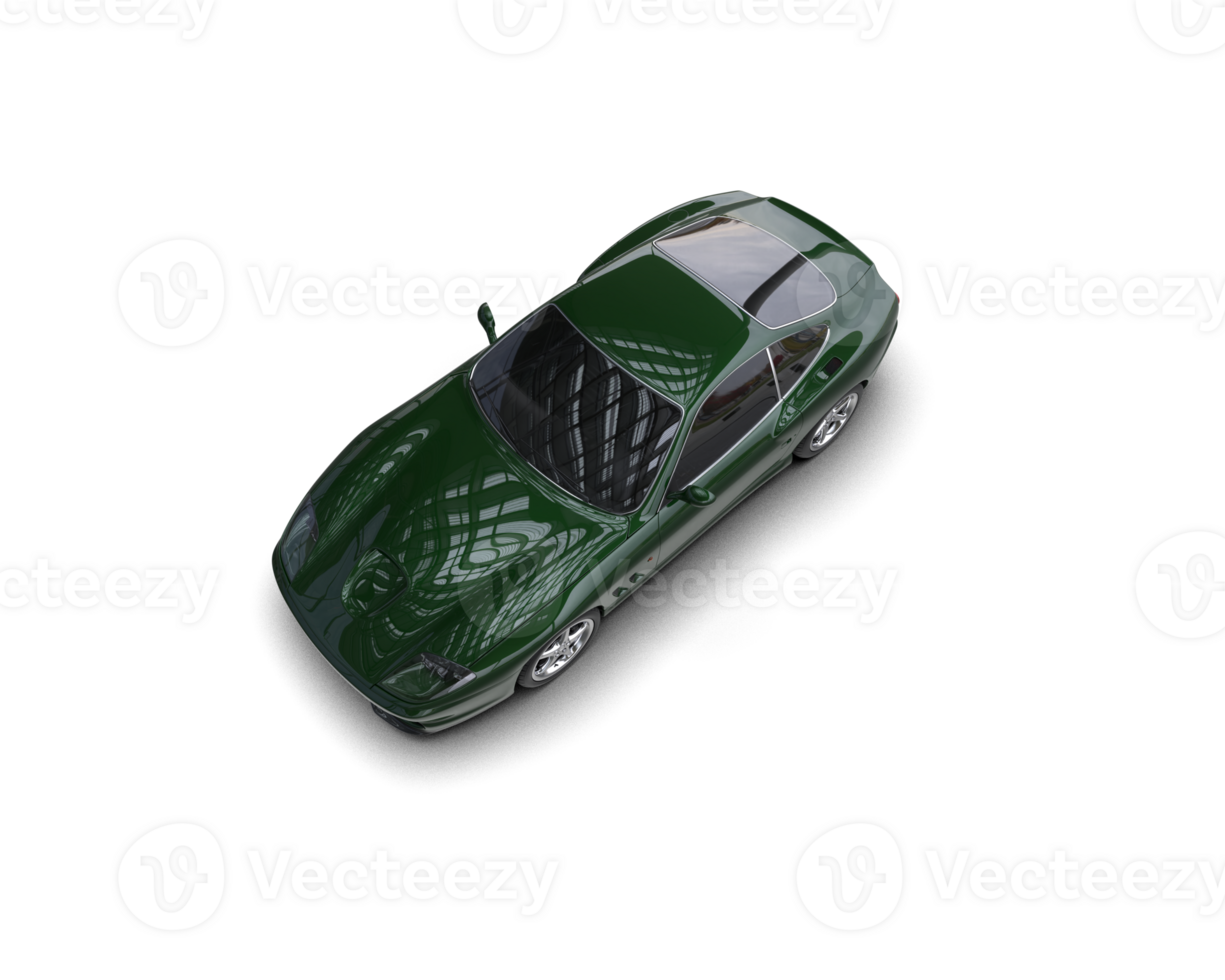 Realistic sport car isolated on background. 3d rendering - illustration png