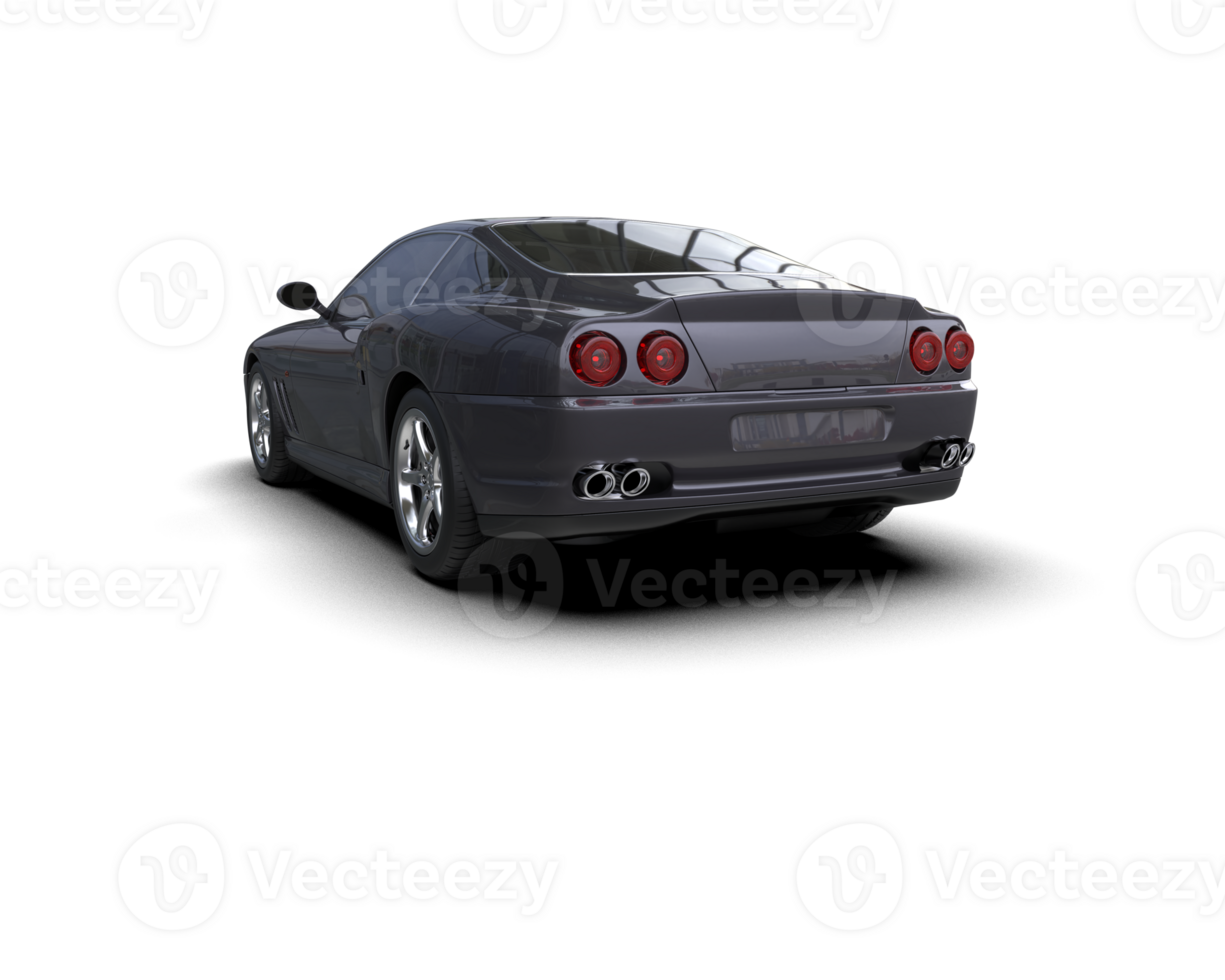 Realistic sport car isolated on background. 3d rendering - illustration png
