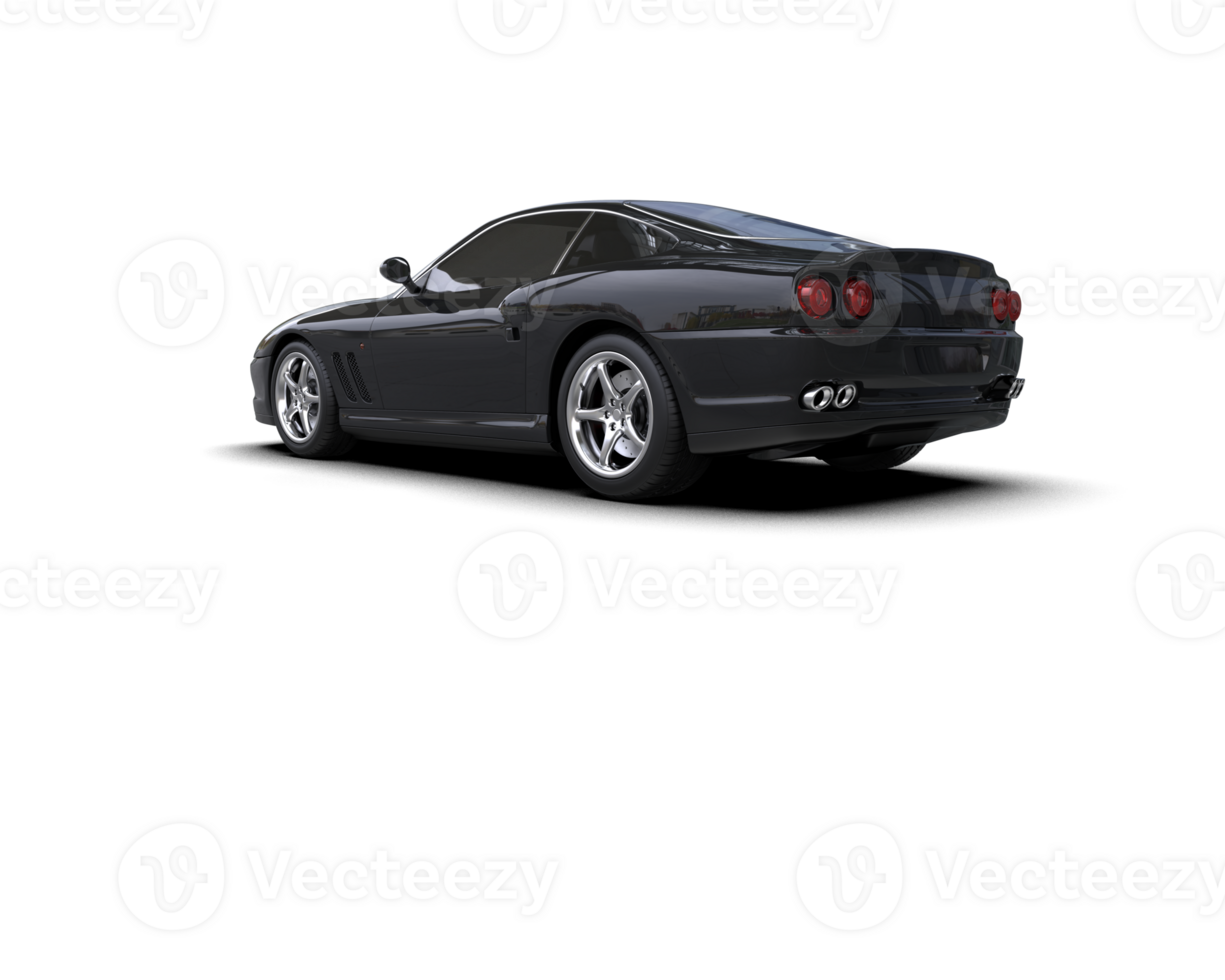 Realistic sport car isolated on background. 3d rendering - illustration png