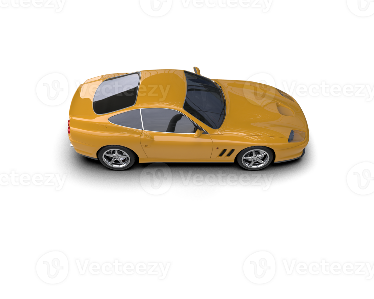 Realistic sport car isolated on background. 3d rendering - illustration png