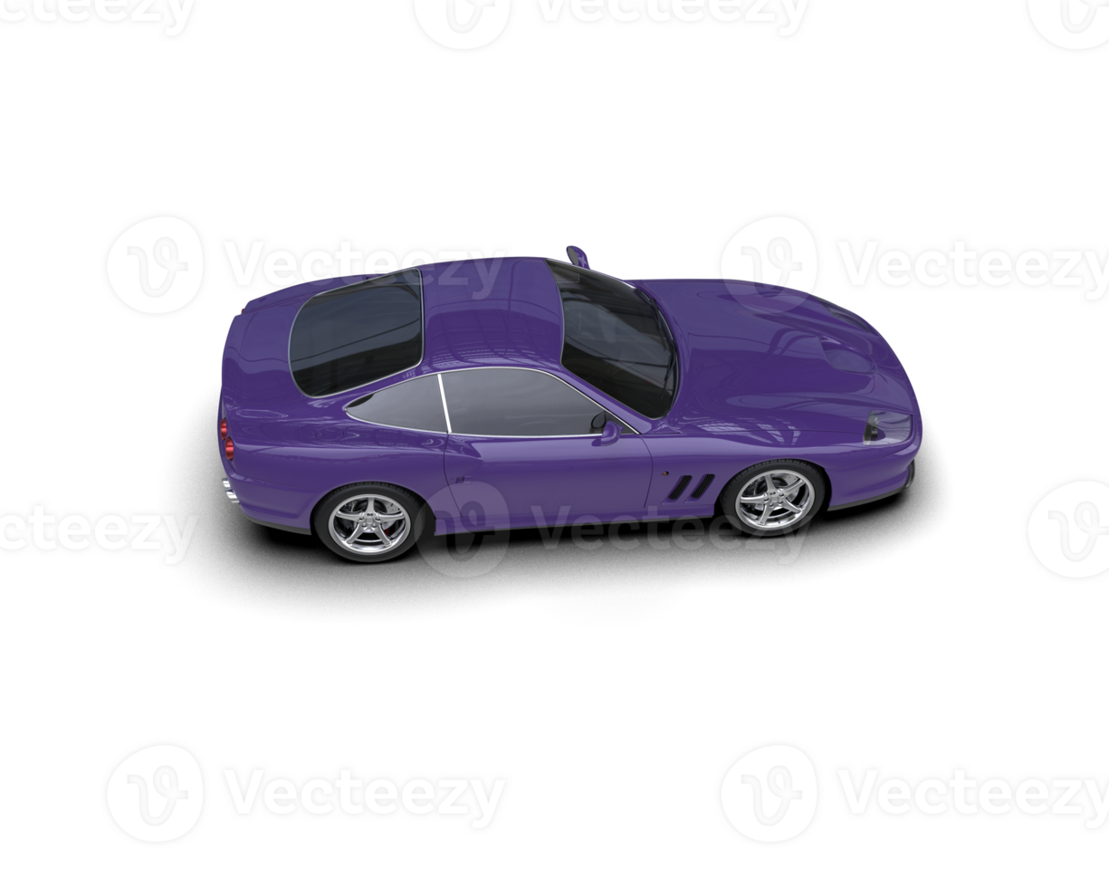 Realistic sport car isolated on background. 3d rendering - illustration png