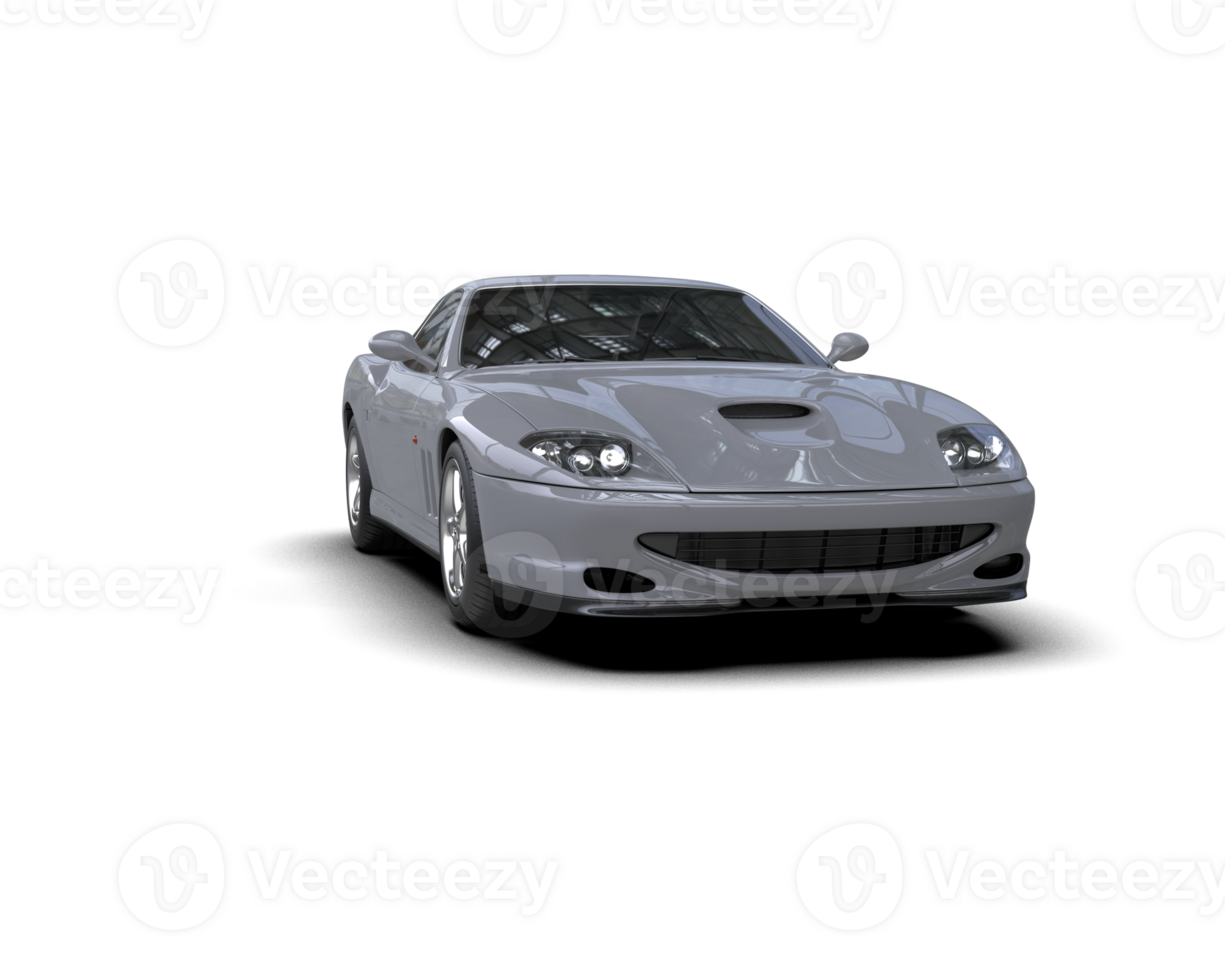 Realistic sport car isolated on background. 3d rendering - illustration png
