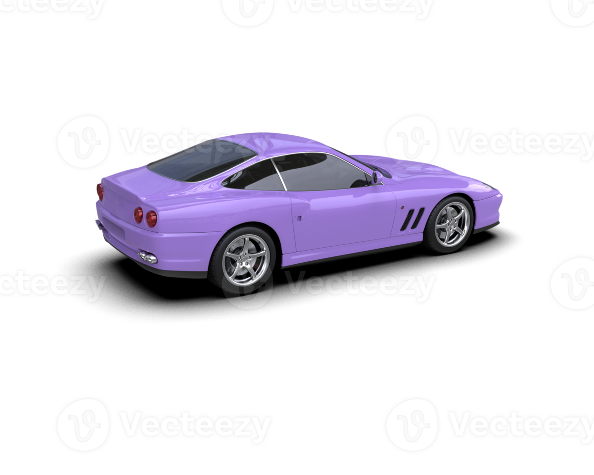 Realistic sport car isolated on background. 3d rendering - illustration png