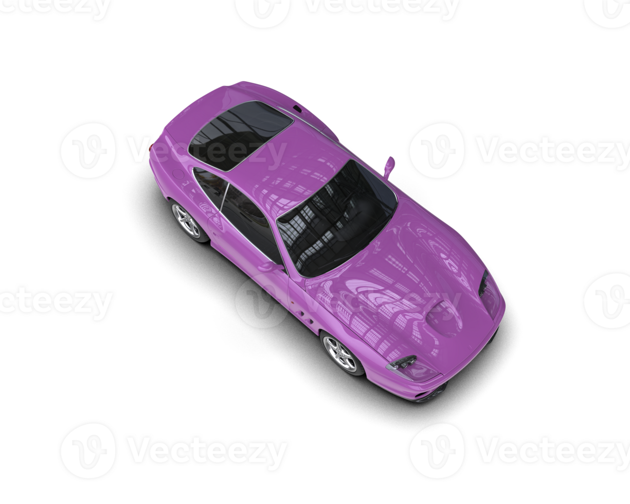 Realistic sport car isolated on background. 3d rendering - illustration png