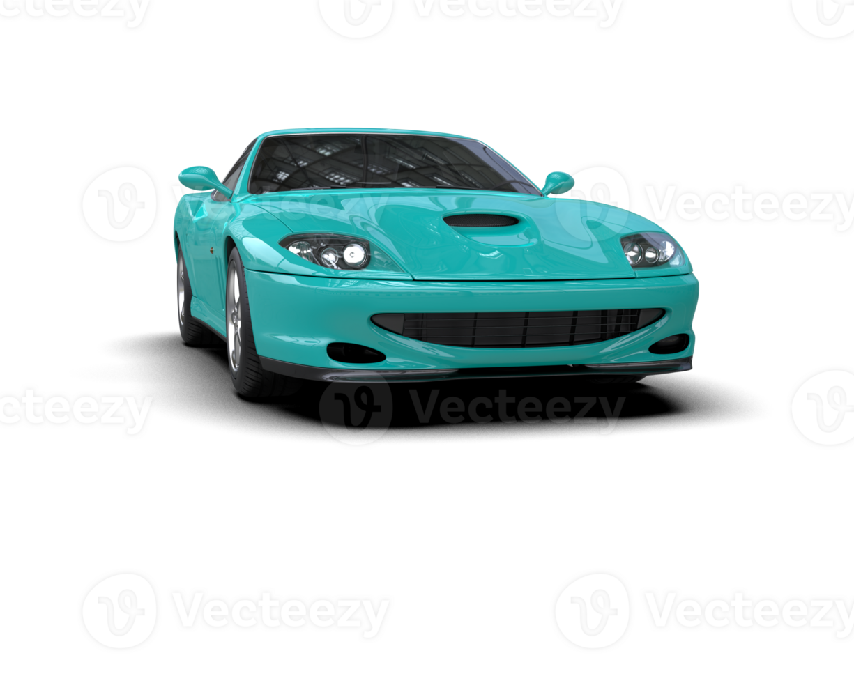 Realistic sport car isolated on background. 3d rendering - illustration png
