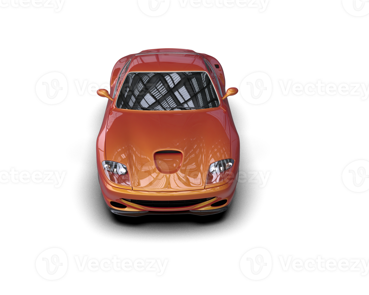 Realistic sport car isolated on background. 3d rendering - illustration png