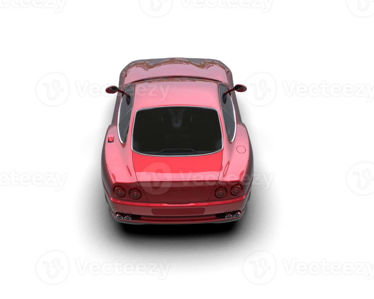 Realistic sport car isolated on background. 3d rendering - illustration png