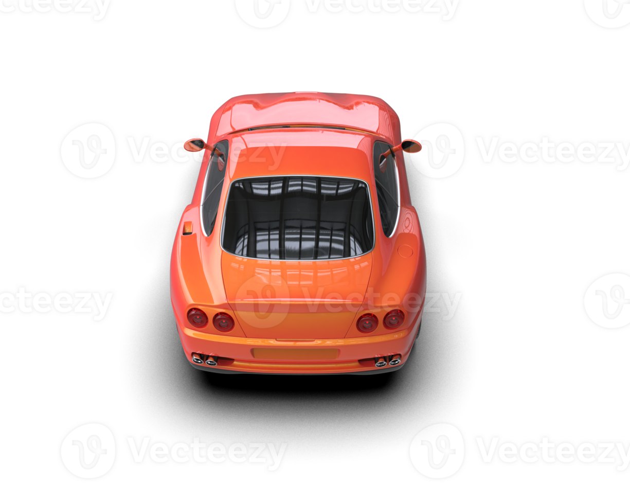 Realistic sport car isolated on background. 3d rendering - illustration png