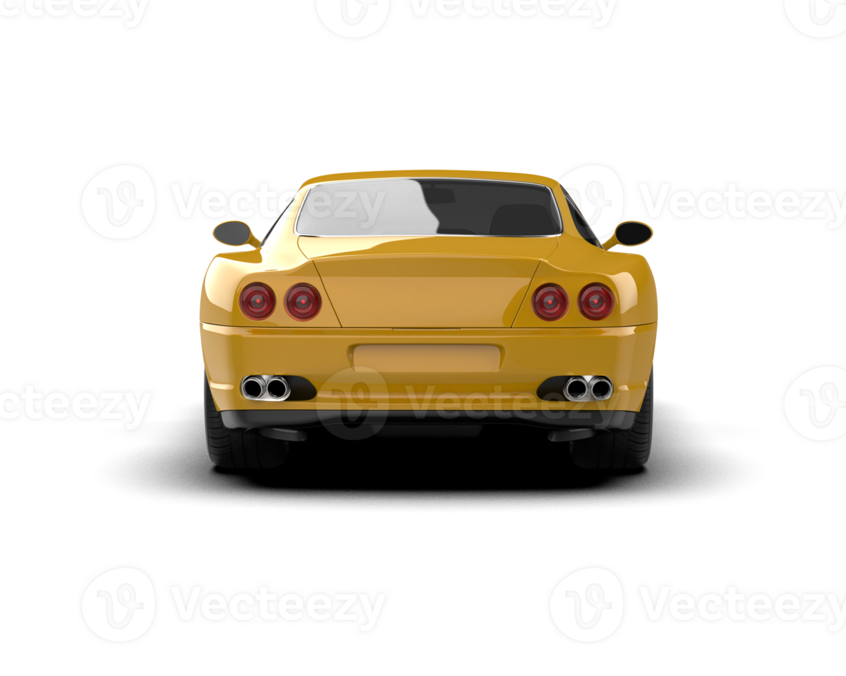 Realistic sport car isolated on background. 3d rendering - illustration png