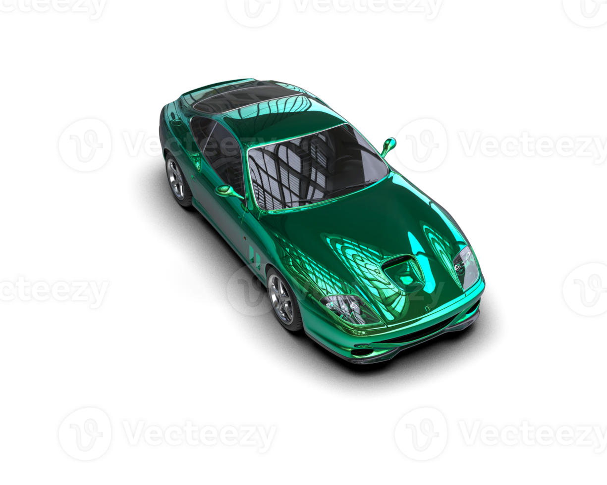 Realistic sport car isolated on background. 3d rendering - illustration png