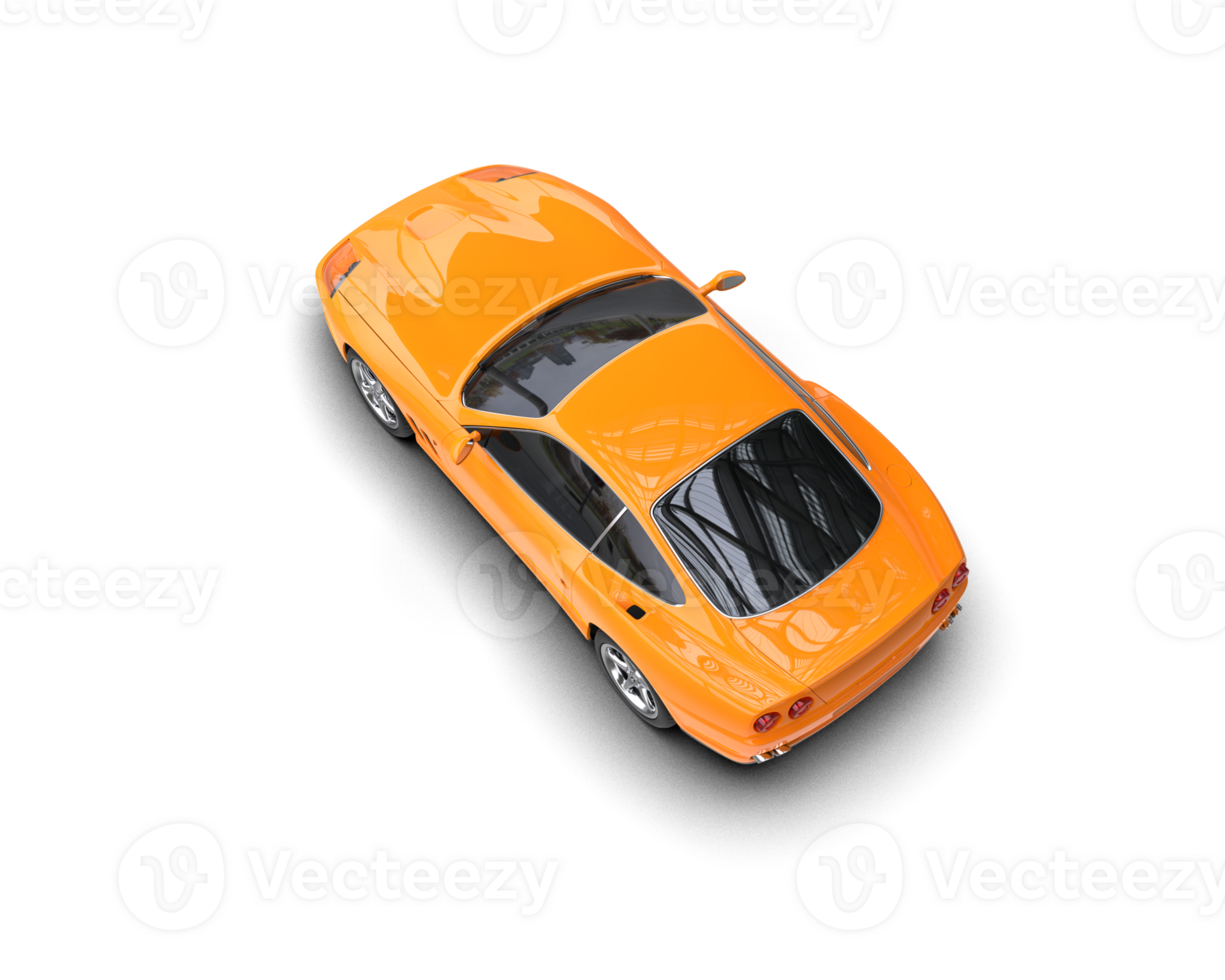 Realistic sport car isolated on background. 3d rendering - illustration png