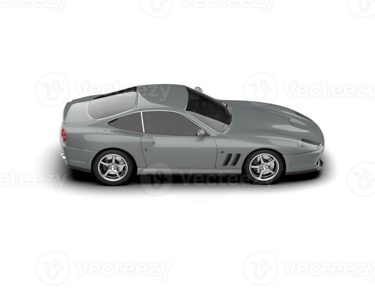 Realistic sport car isolated on background. 3d rendering - illustration png