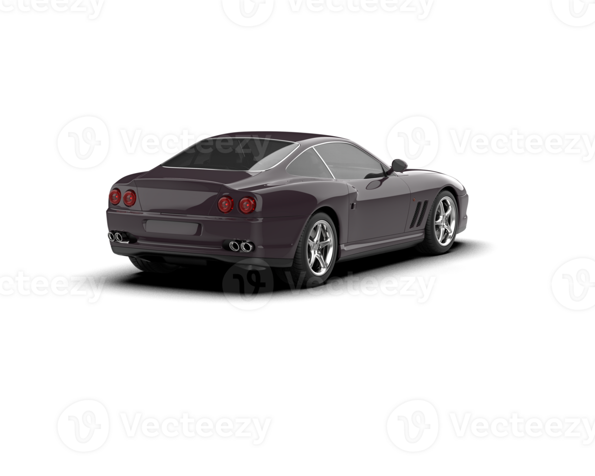 Realistic sport car isolated on background. 3d rendering - illustration png