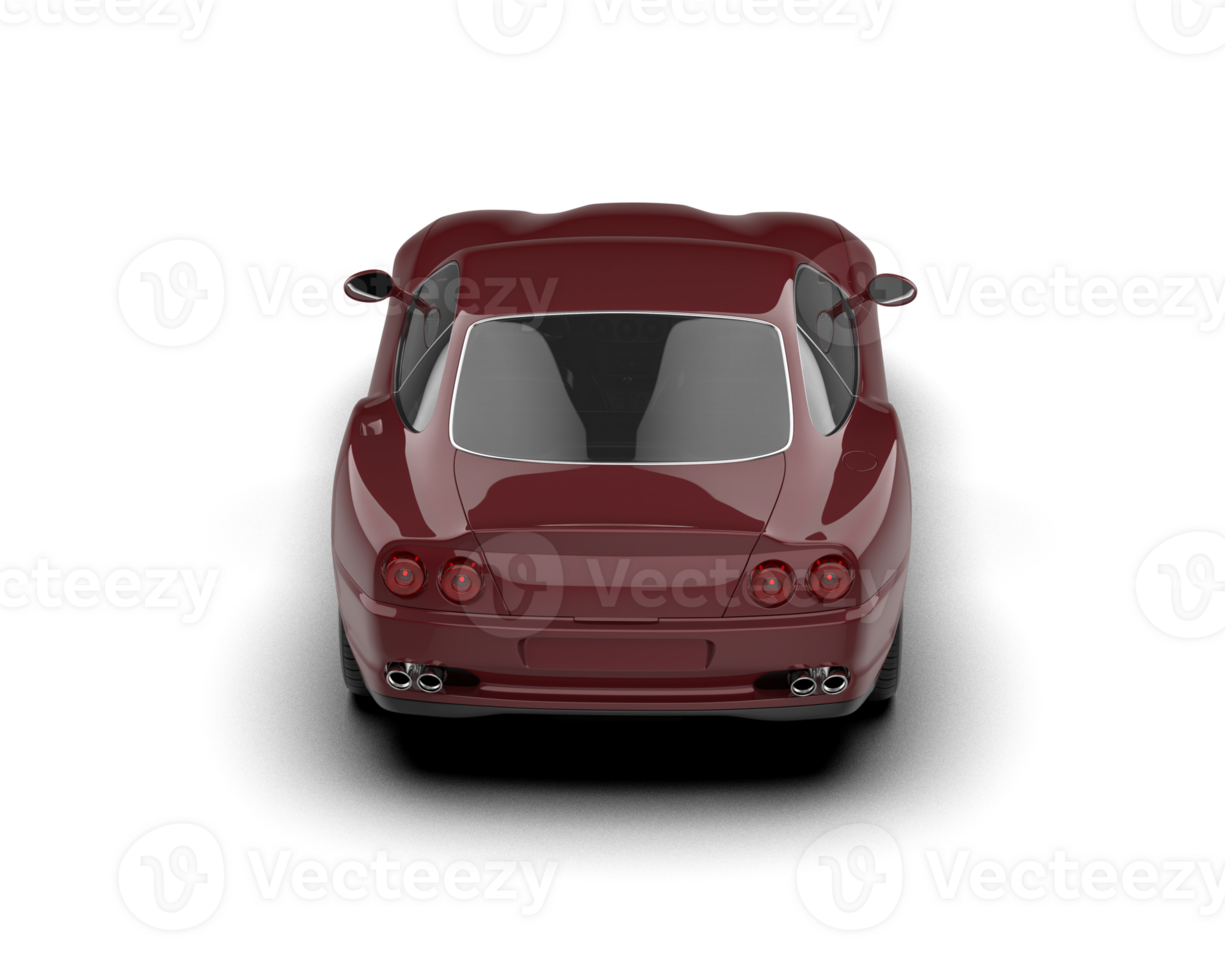 Realistic sport car isolated on background. 3d rendering - illustration png