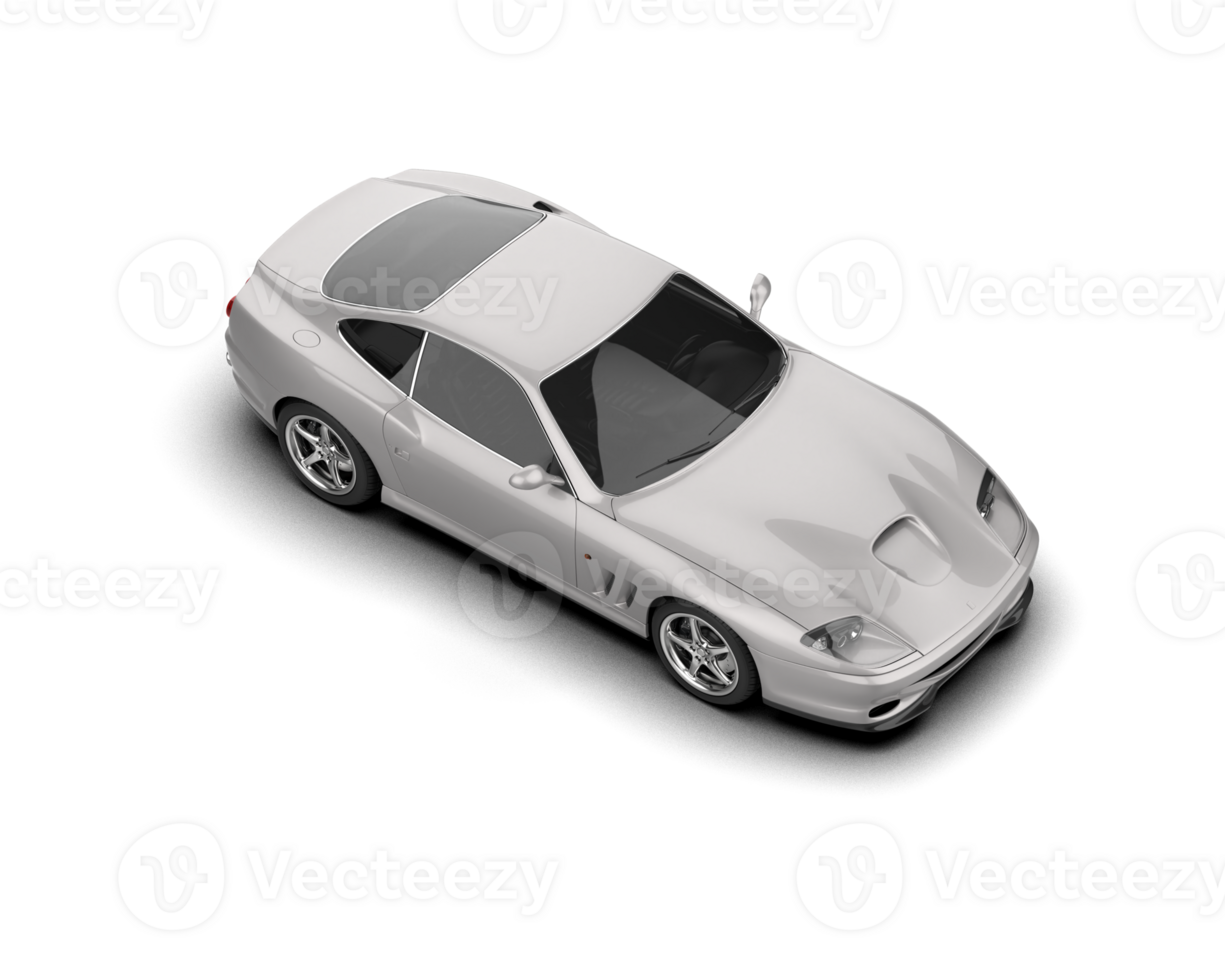 Realistic sport car isolated on background. 3d rendering - illustration png
