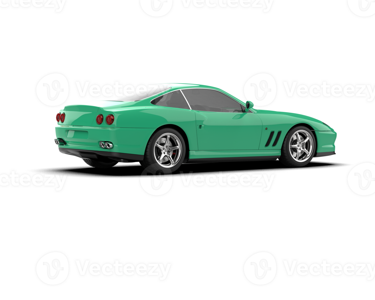 Realistic sport car isolated on background. 3d rendering - illustration png