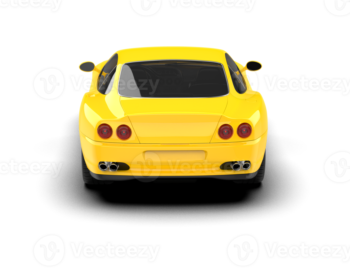 Realistic sport car isolated on background. 3d rendering - illustration png