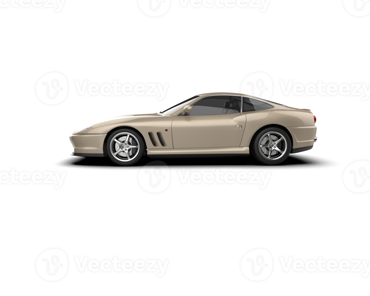 Realistic sport car isolated on background. 3d rendering - illustration png