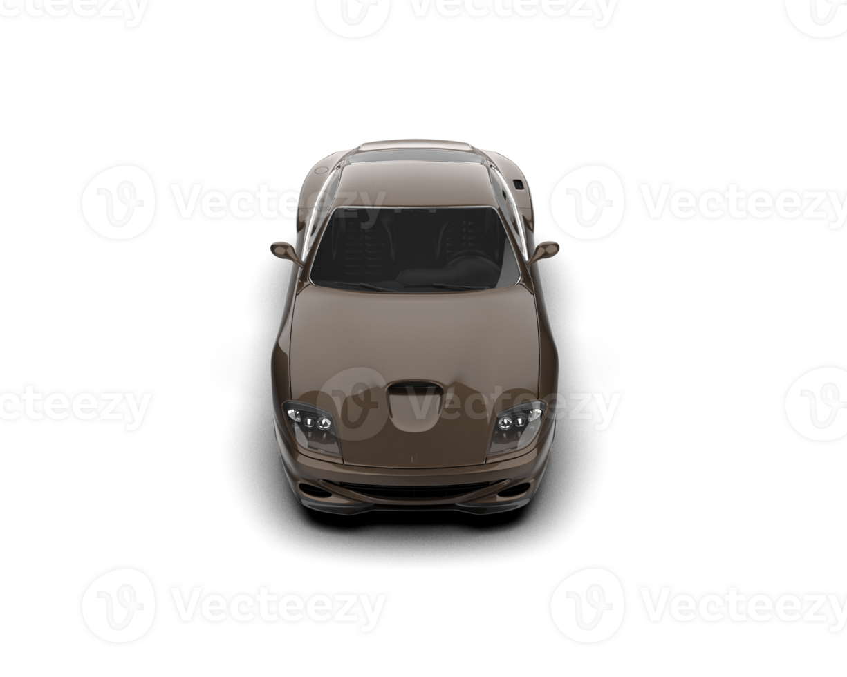 Realistic sport car isolated on background. 3d rendering - illustration png
