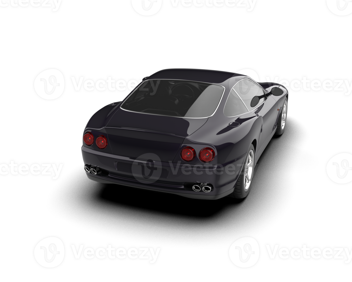 Realistic sport car isolated on background. 3d rendering - illustration png