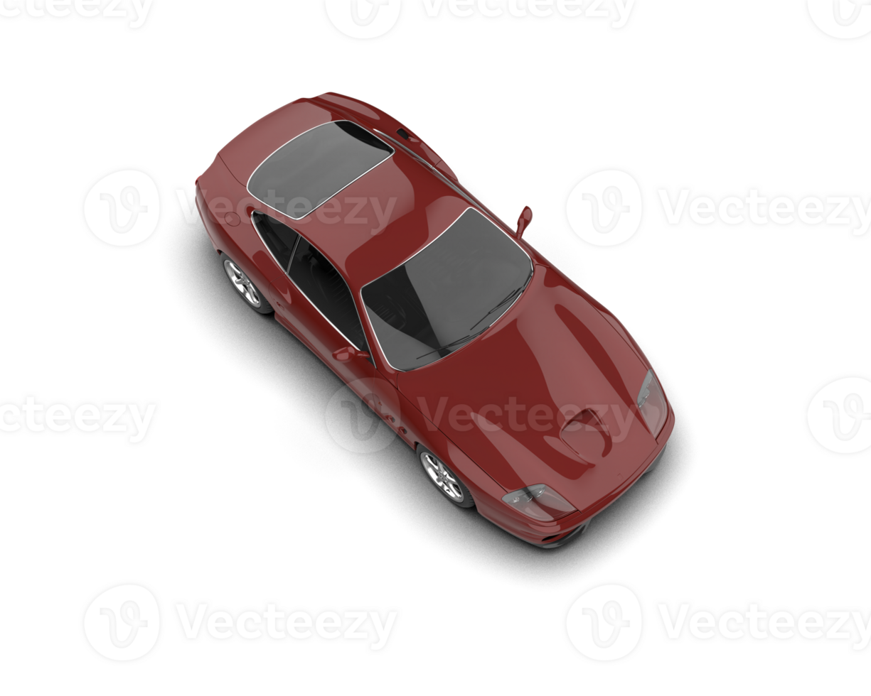 Realistic sport car isolated on background. 3d rendering - illustration png