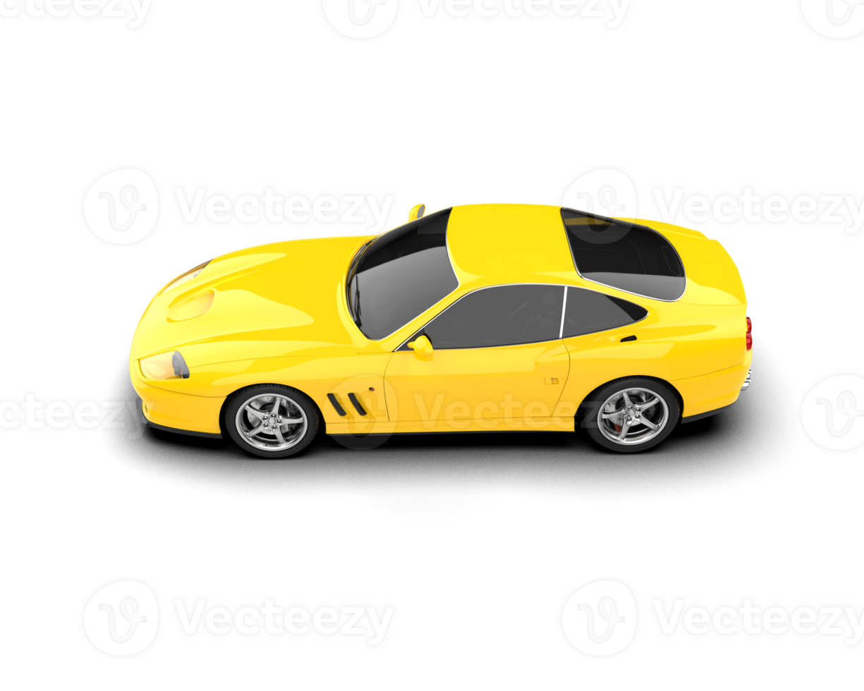 Realistic sport car isolated on background. 3d rendering - illustration png