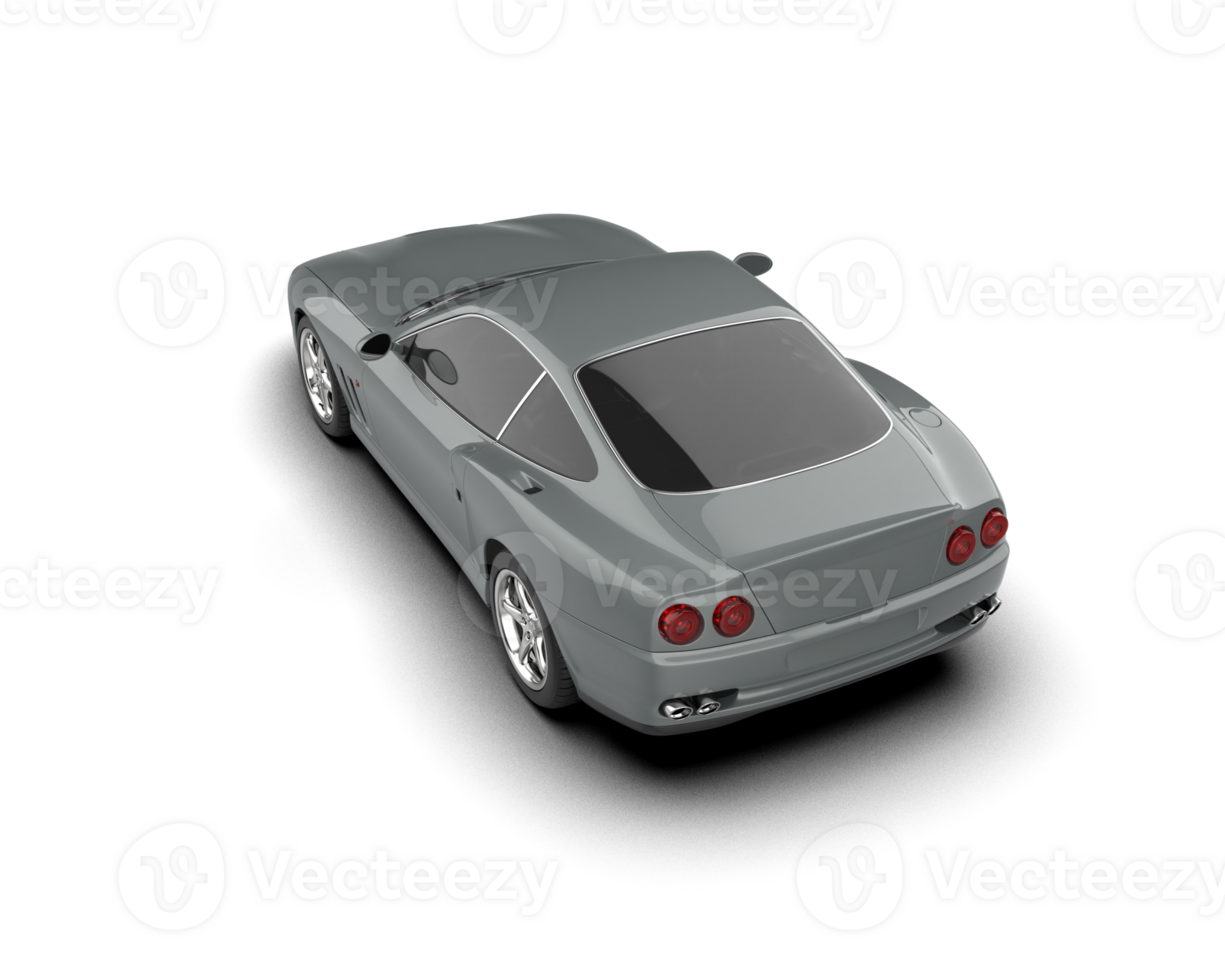 Realistic sport car isolated on background. 3d rendering - illustration png