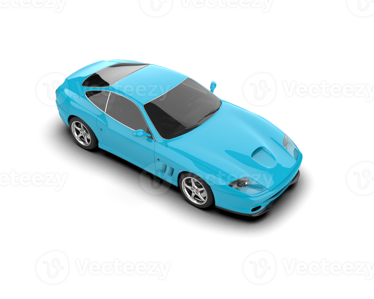 Realistic sport car isolated on background. 3d rendering - illustration png