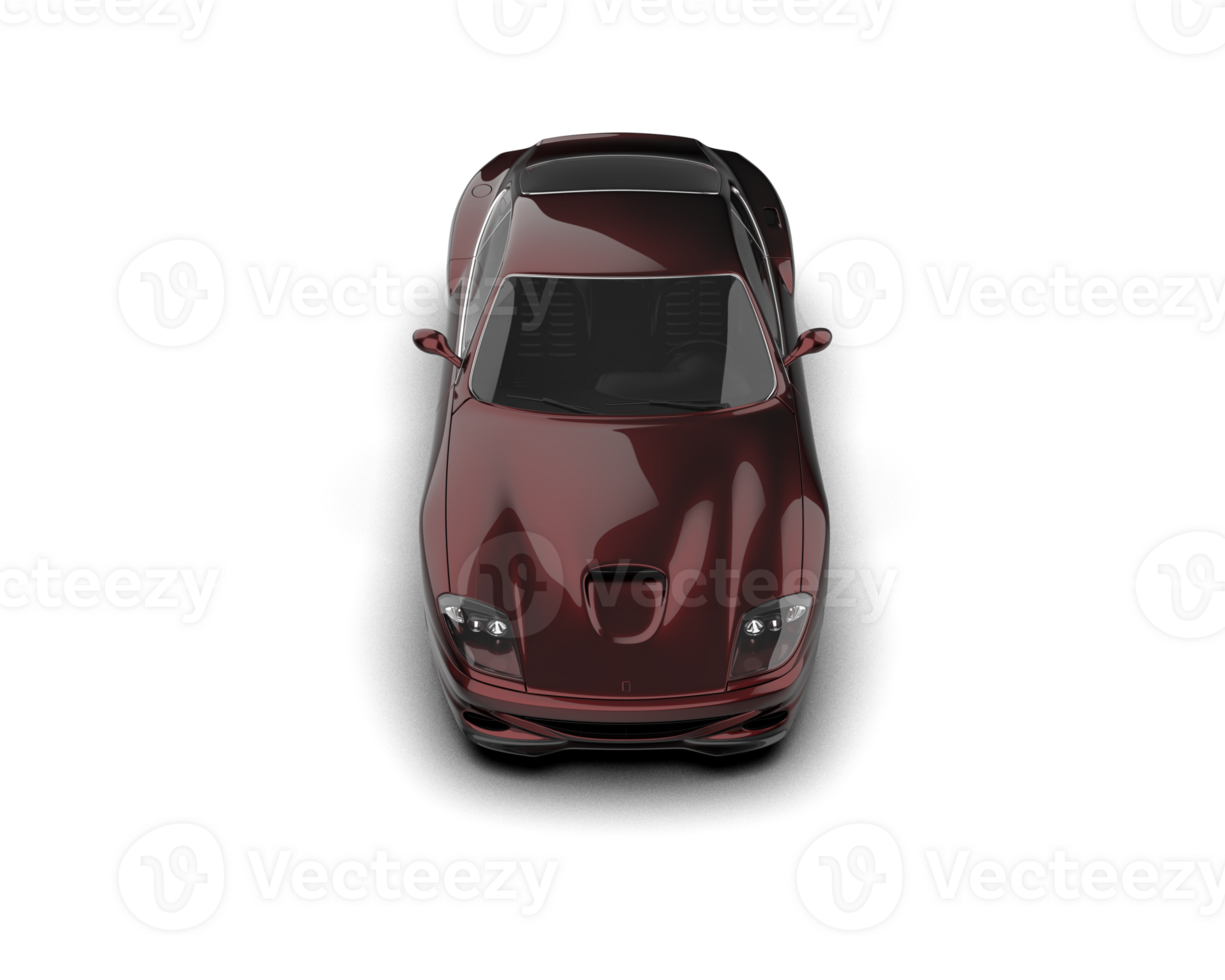 Realistic sport car isolated on background. 3d rendering - illustration png