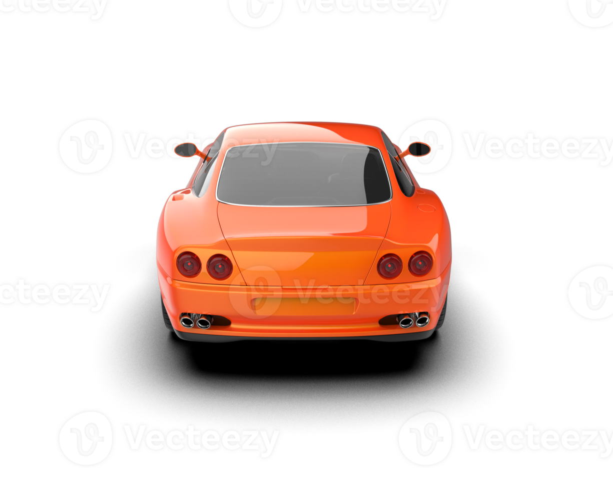 Realistic sport car isolated on background. 3d rendering - illustration png