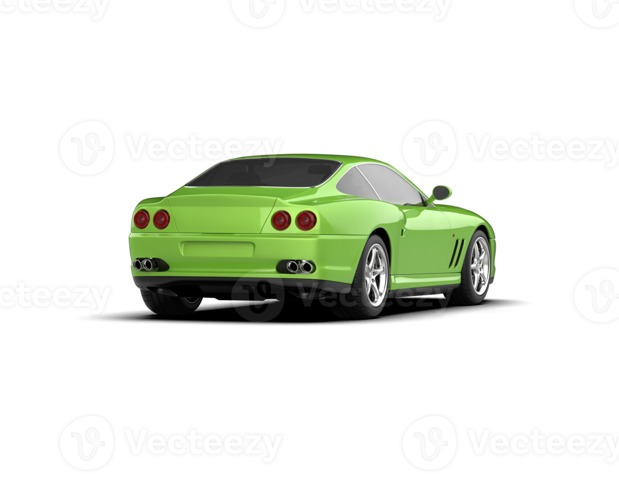 Realistic sport car isolated on background. 3d rendering - illustration png