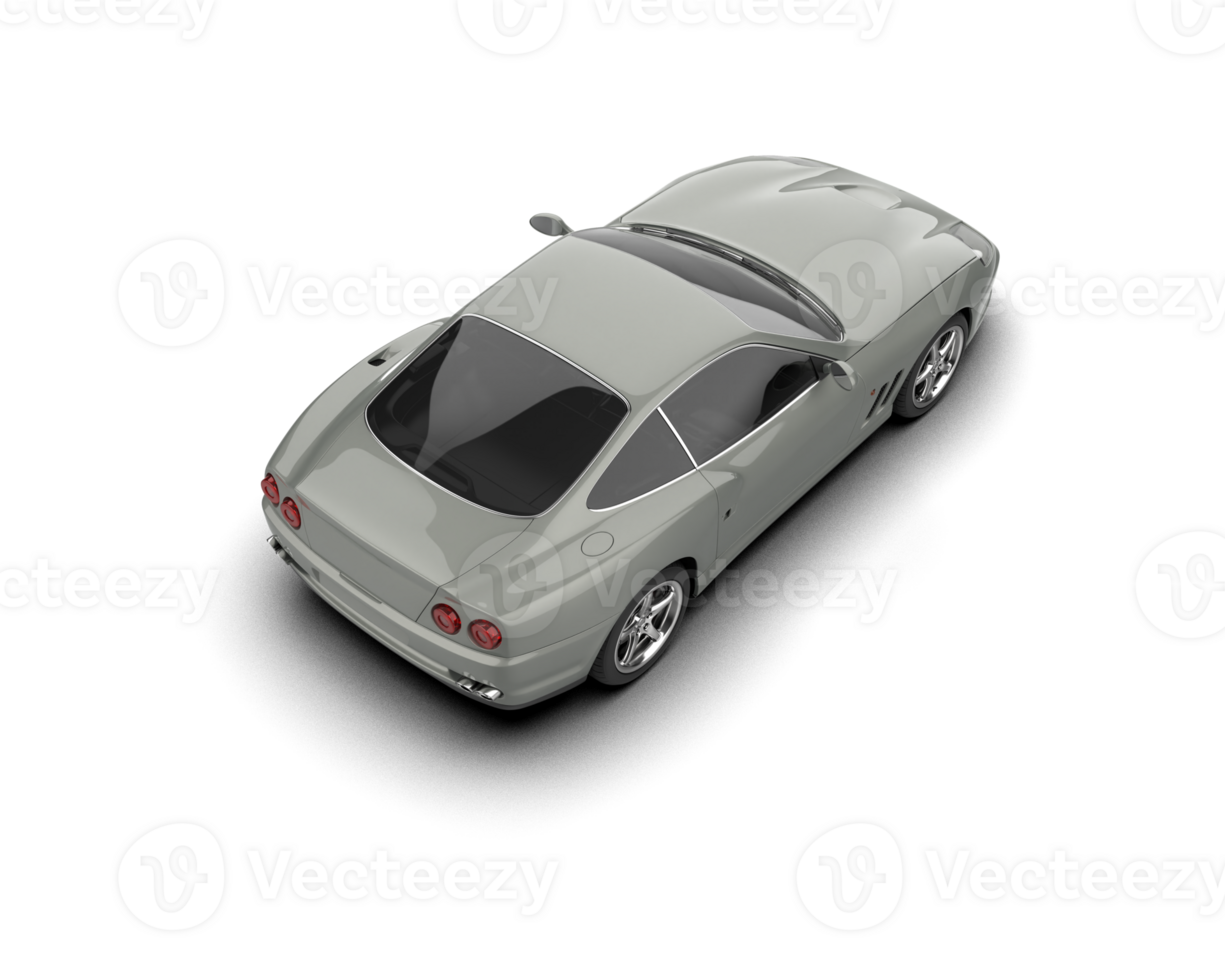 Realistic sport car isolated on background. 3d rendering - illustration png