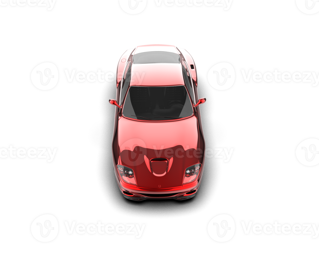 Realistic sport car isolated on background. 3d rendering - illustration png