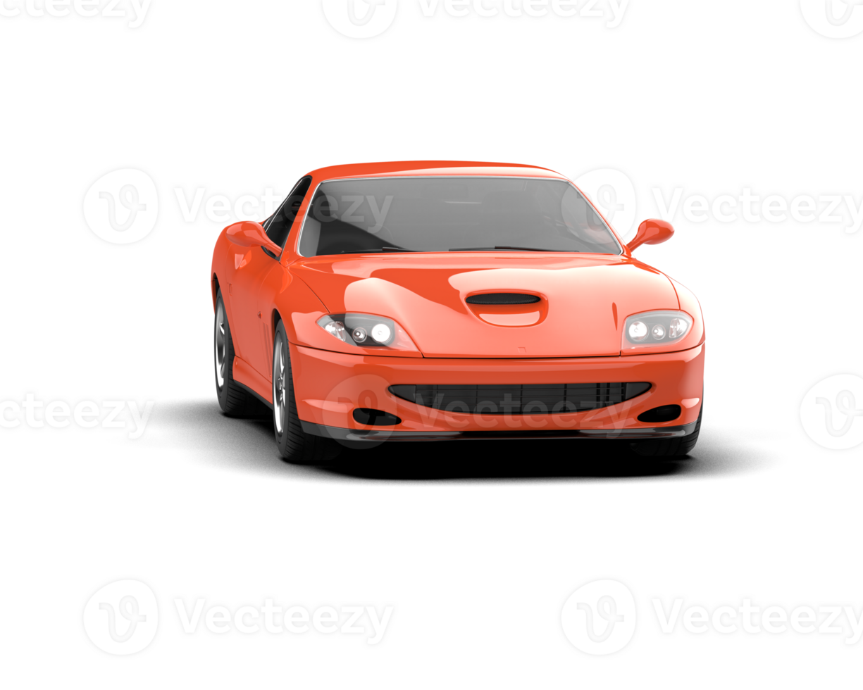 Realistic sport car isolated on background. 3d rendering - illustration png