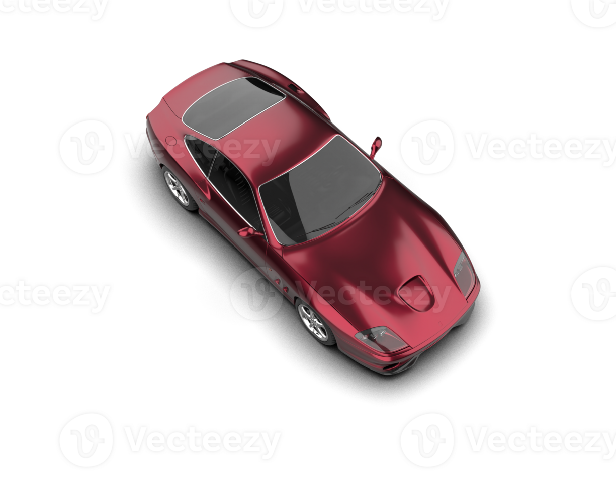Realistic sport car isolated on background. 3d rendering - illustration png