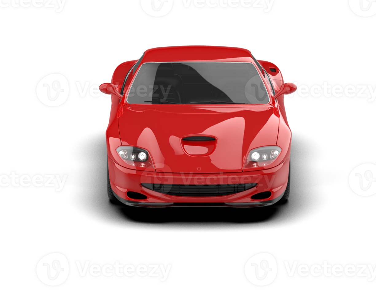 Realistic sport car isolated on background. 3d rendering - illustration png