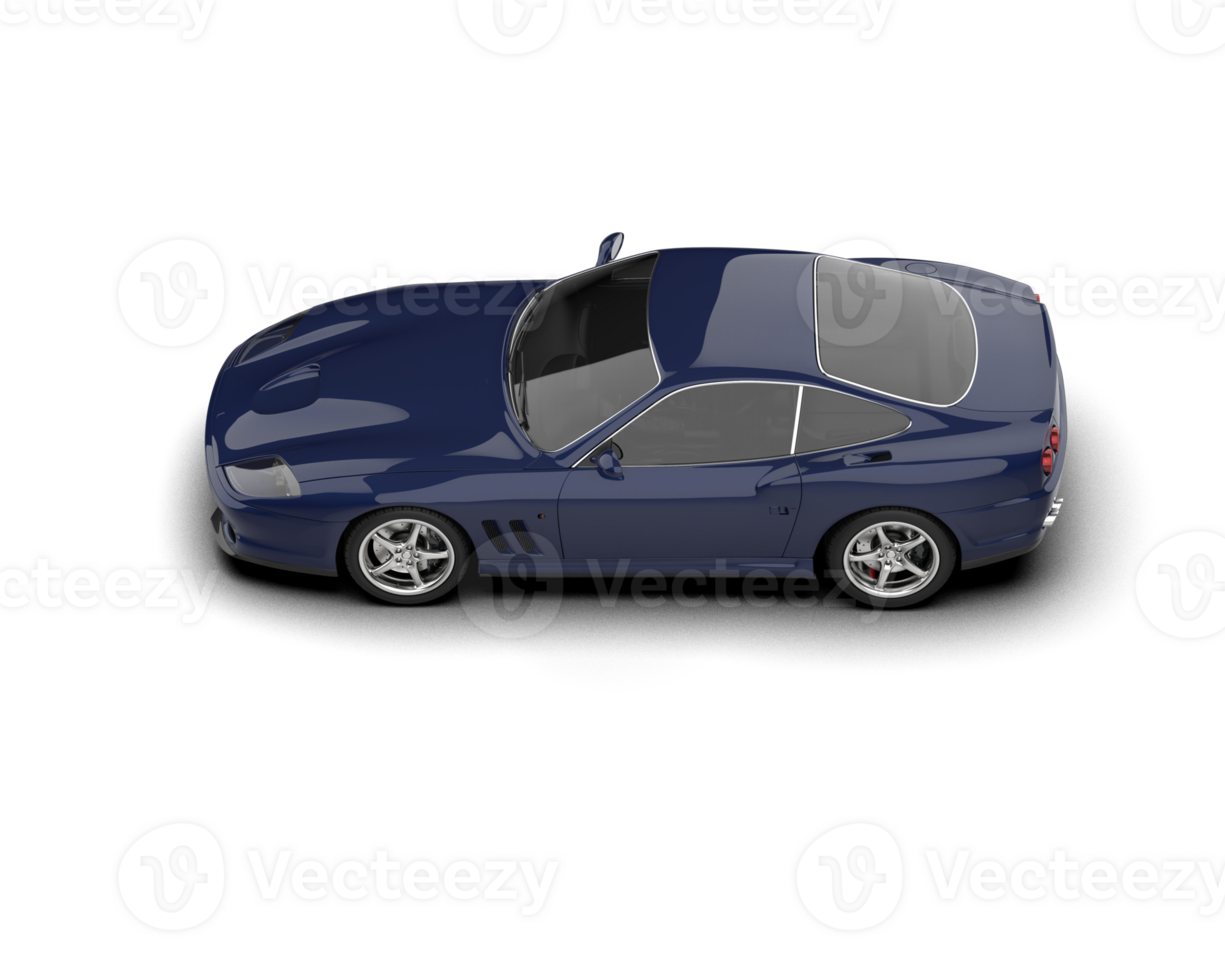 Realistic sport car isolated on background. 3d rendering - illustration png