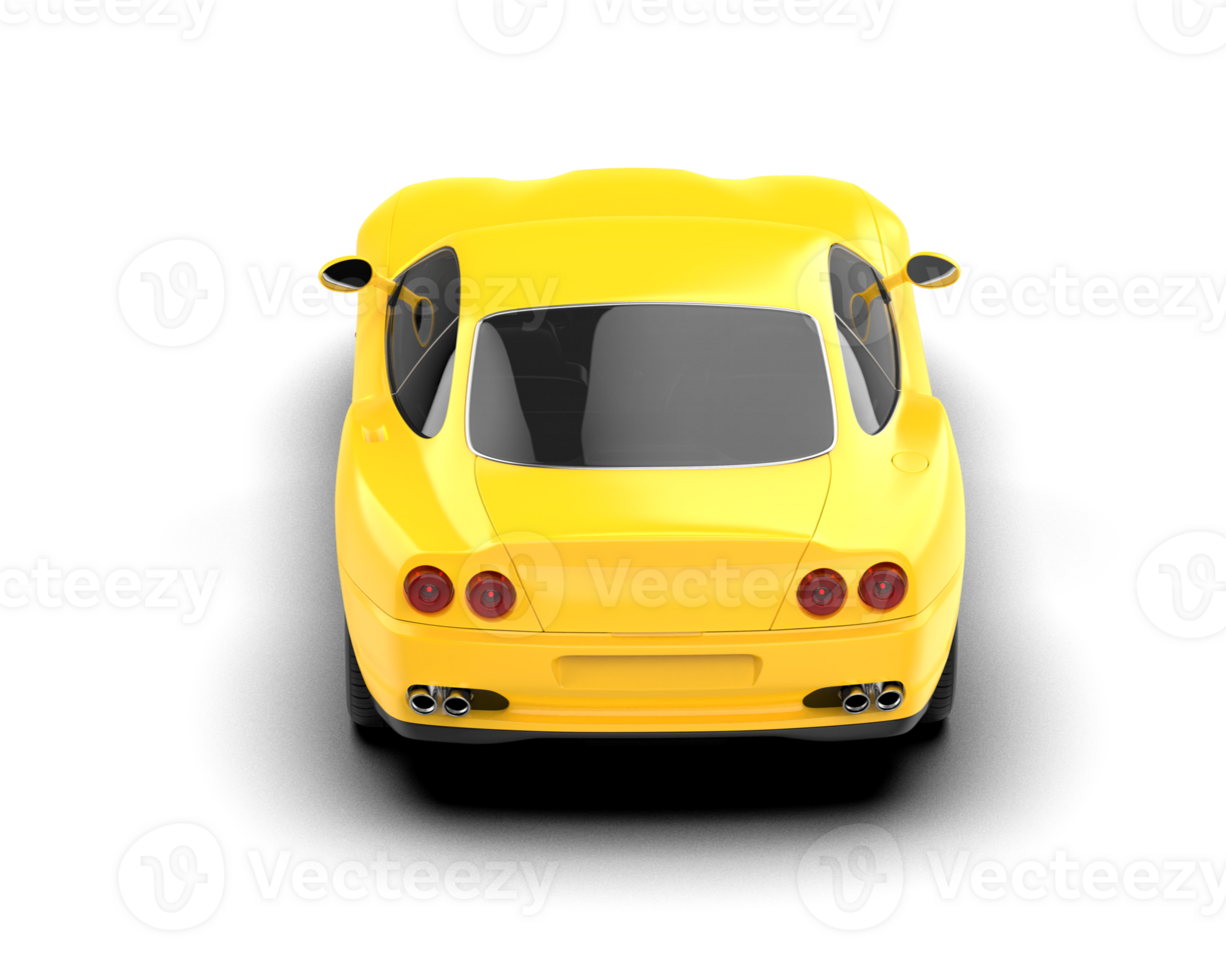 Realistic sport car isolated on background. 3d rendering - illustration png