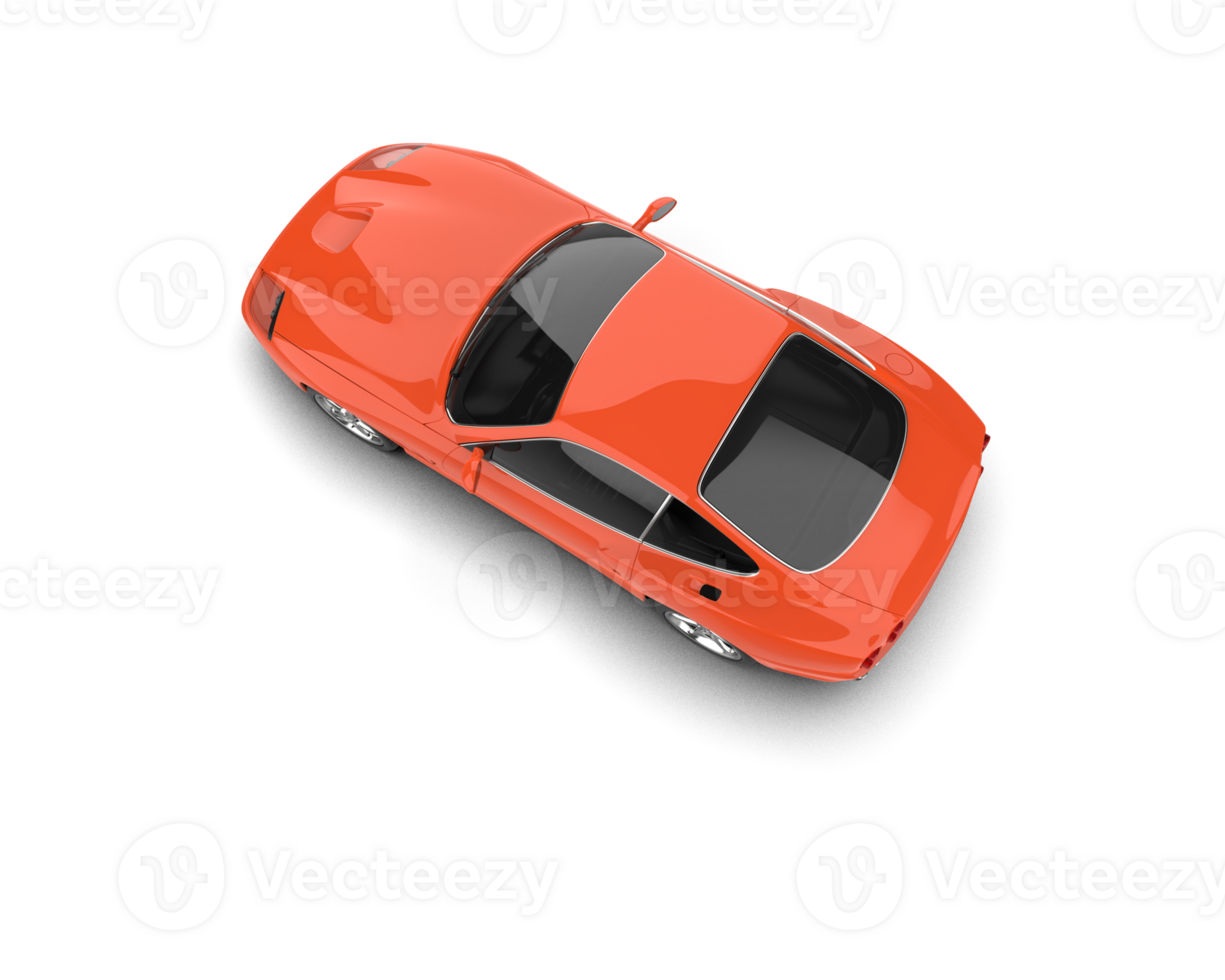 Realistic sport car isolated on background. 3d rendering - illustration png