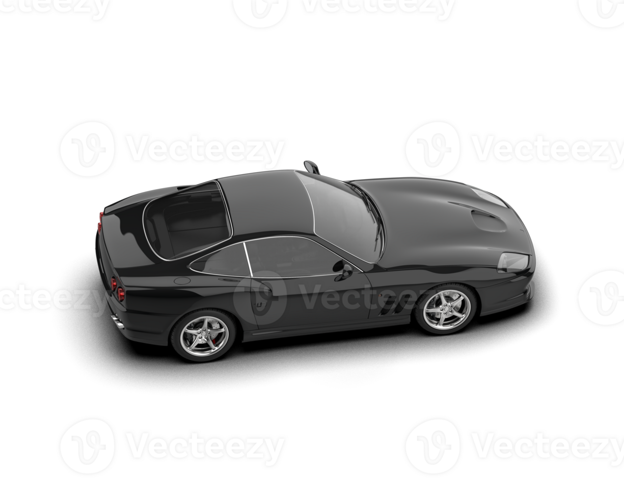 Realistic sport car isolated on background. 3d rendering - illustration png