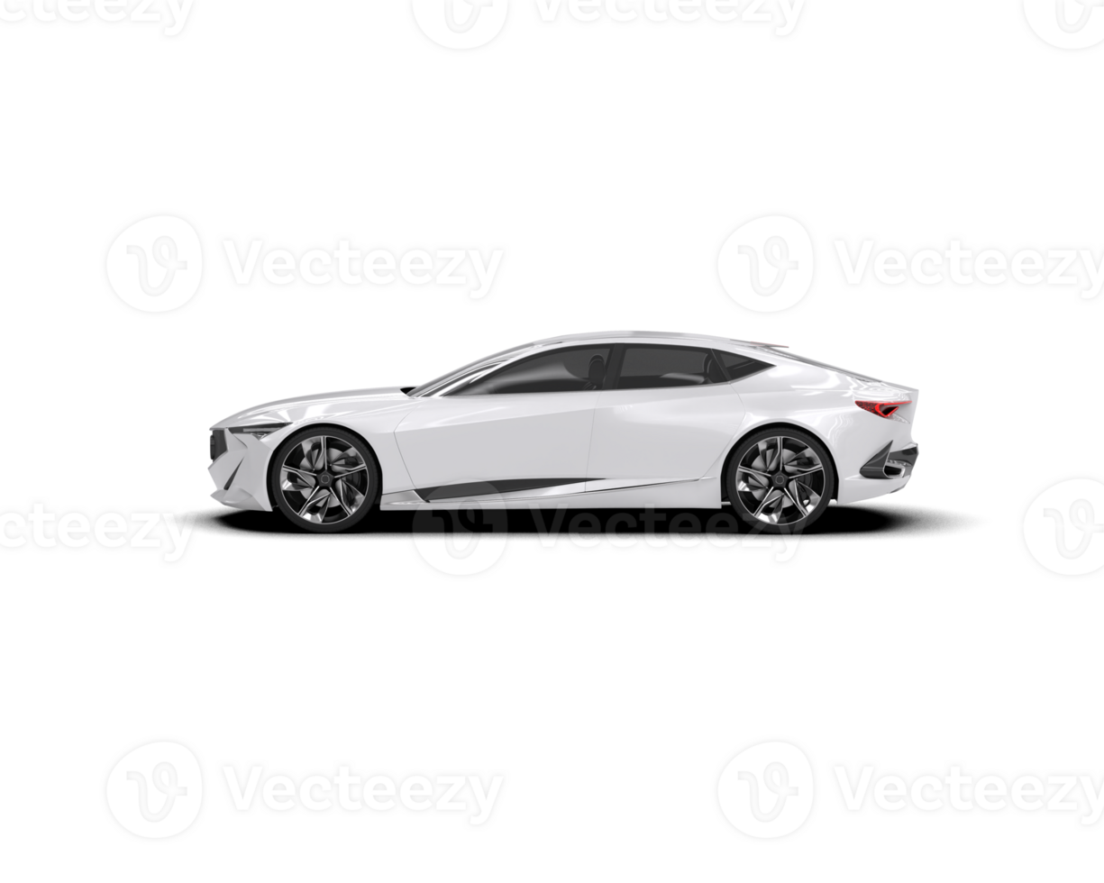 Realistic sport car isolated on background. 3d rendering - illustration png