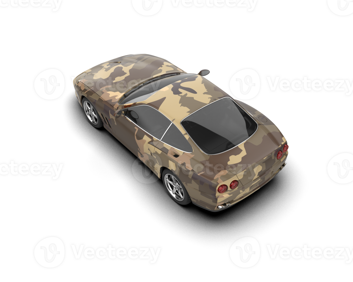 Realistic sport car isolated on background. 3d rendering - illustration png