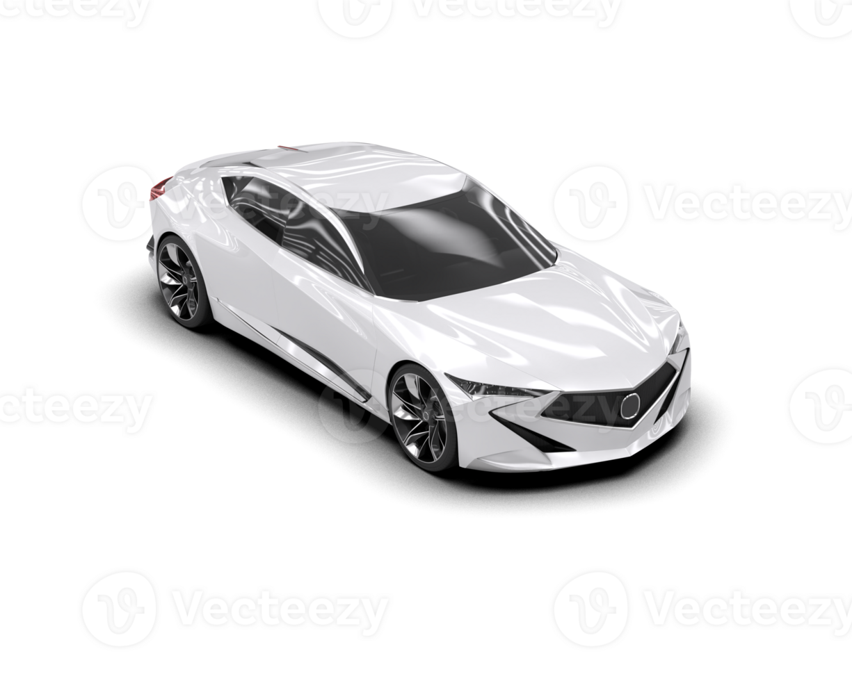 Realistic sport car isolated on background. 3d rendering - illustration png