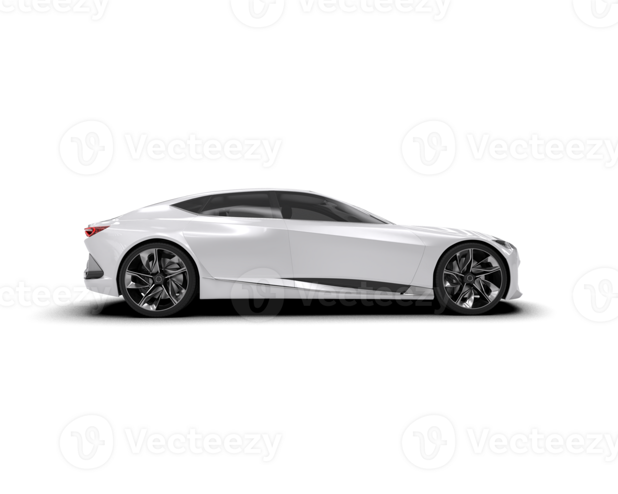 Realistic sport car isolated on background. 3d rendering - illustration png